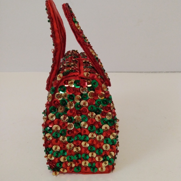 Crystal Temptations Sequin Double Handle HandBag - Picture 4 of 8